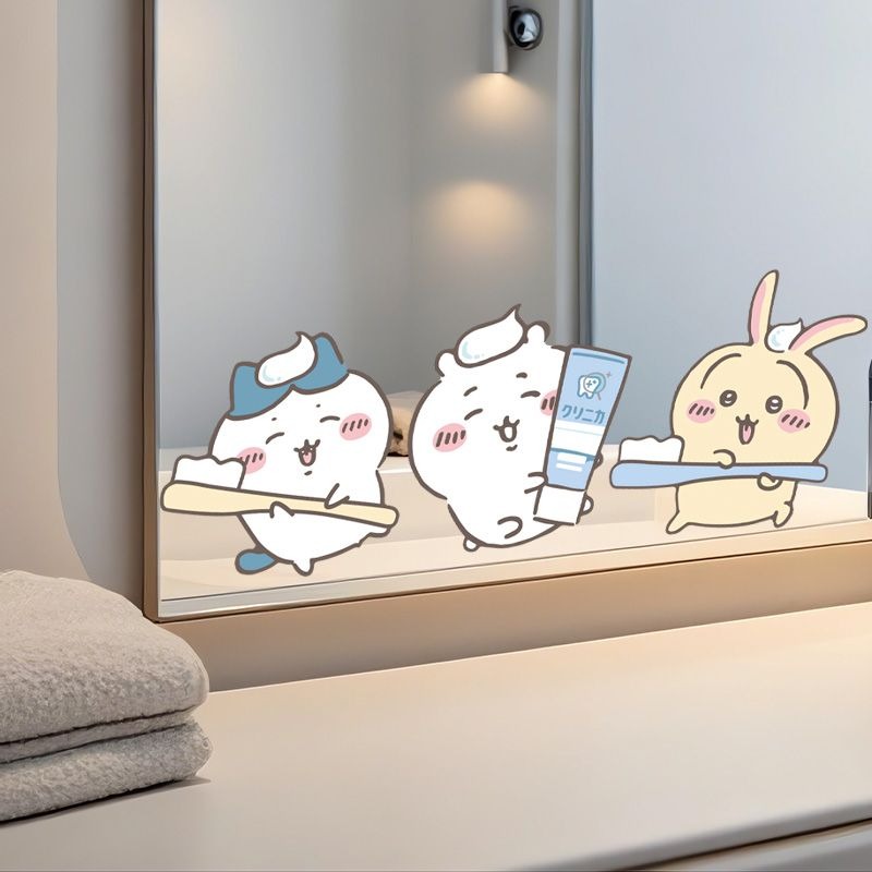 Vanity Home Decor - Hot Chiikawa spiegelstickers sterke kleefkracht duidelijke