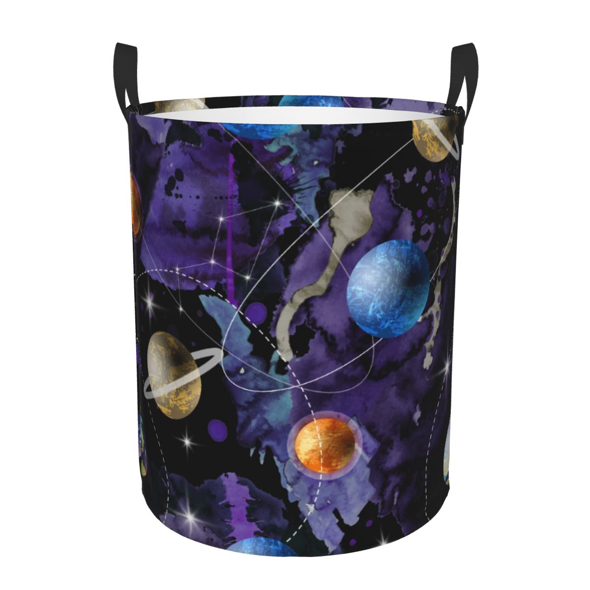 Home Decor Hampers - Het universum ronde wasmand opbergmand speelgoed