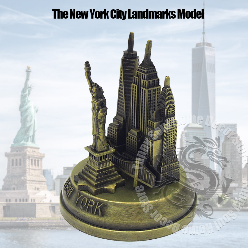 Home Decor New York - Metalen Amerikaanse New York bezienswaardigheden Set