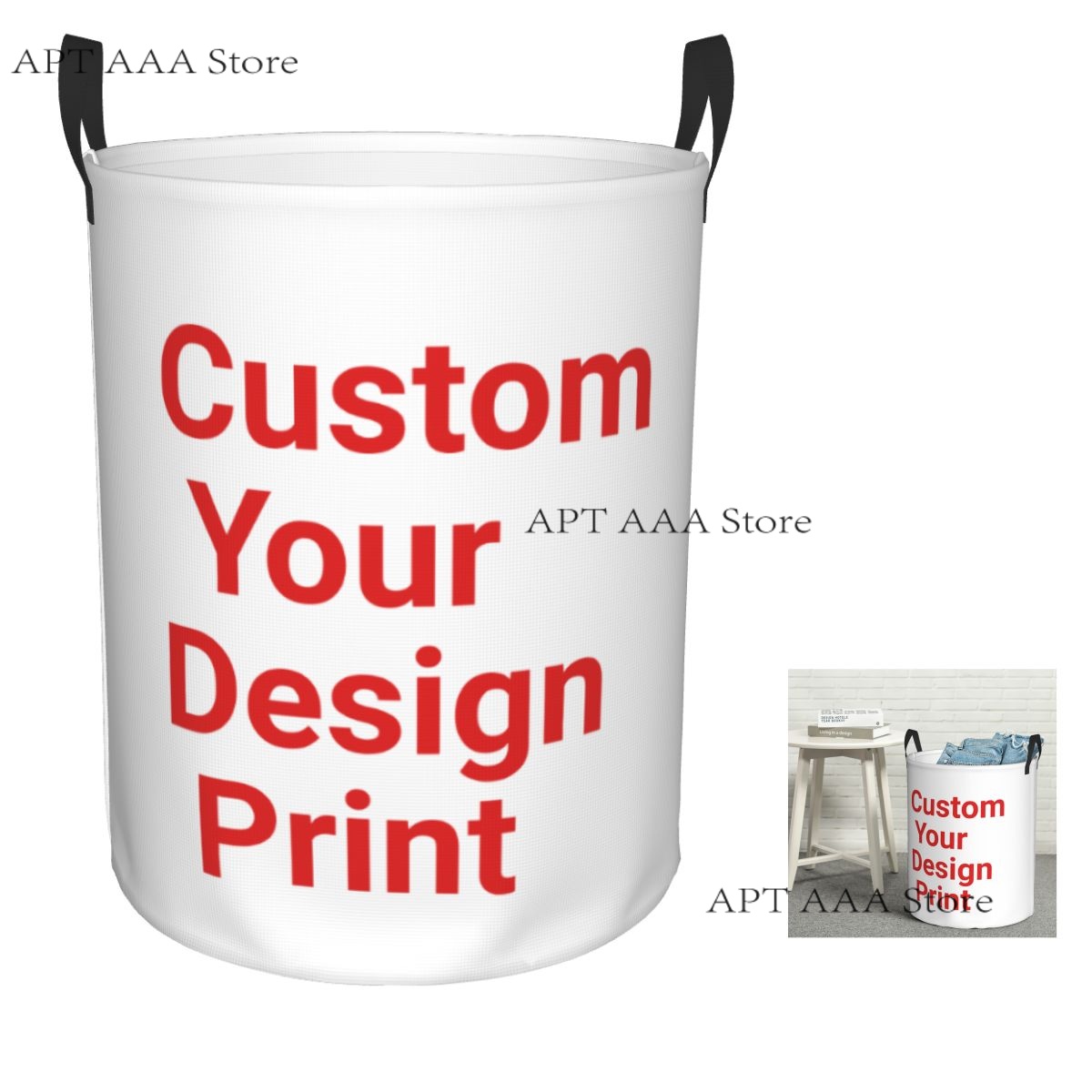 Home Decor Hampers - Aangepaste ronde wasmand opbergmand speelgoed kleding