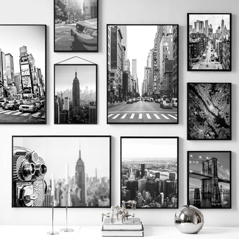 Home Decor New York - 1 stuk frameloos canvas schilderij New