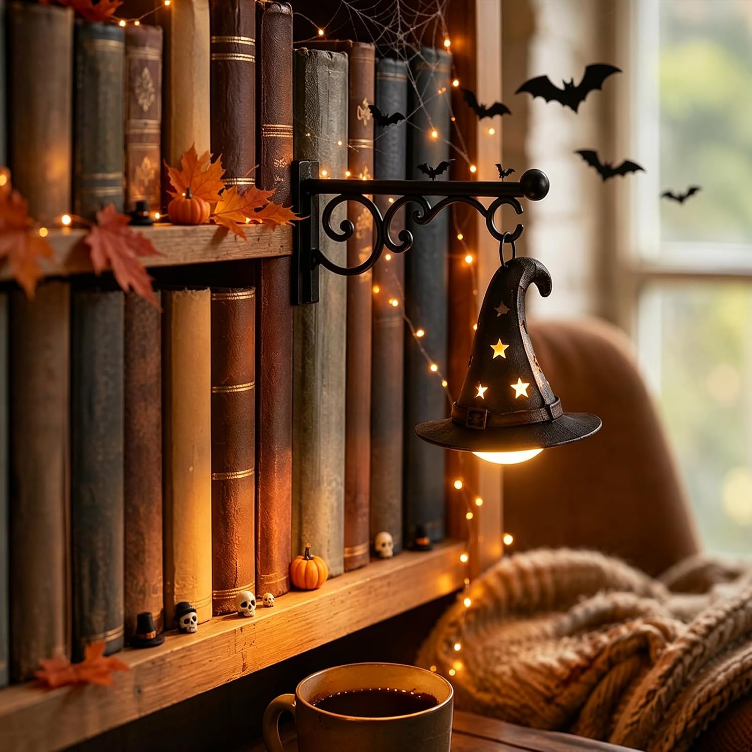 Home Decor Lighting - Boekenplanklamp, bibliotheeklamp, leeslamp, mini-boekenkastlamp, boekenhoeklamp, leeshoekdecoratie