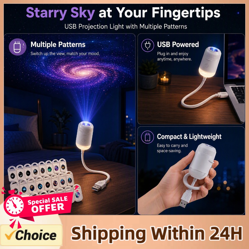 Home Decor Lighting - USB Sterrenhemel Projectorlamp HD Galaxy Sterren-