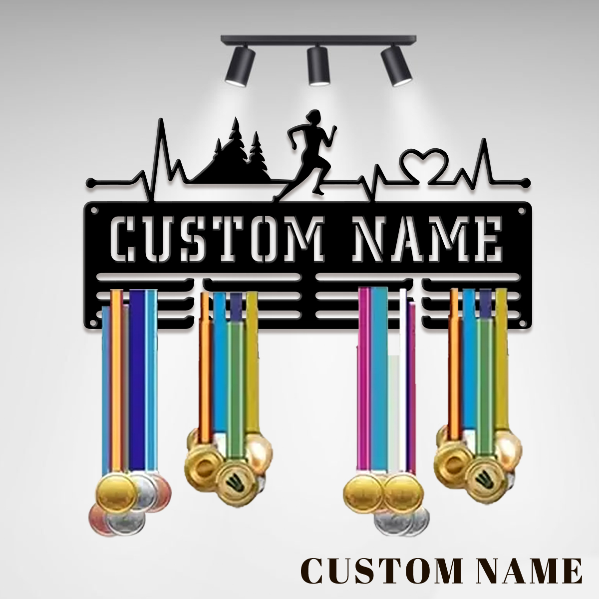 Home Decor For Wedding - Op maat gemaakte metalen medaillehouder voor