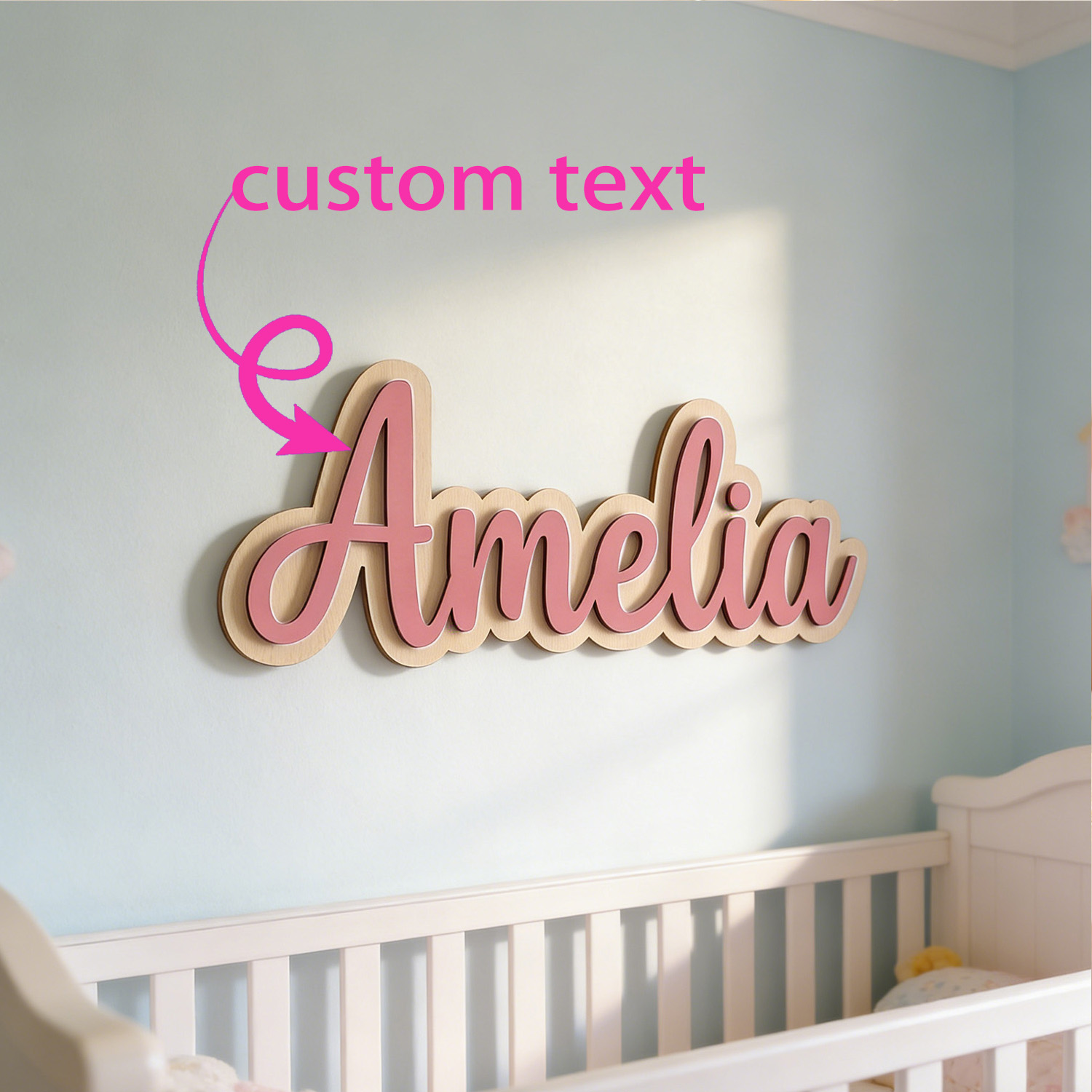 Home Decor For Wedding - 1 stuk op maat gemaakt houten