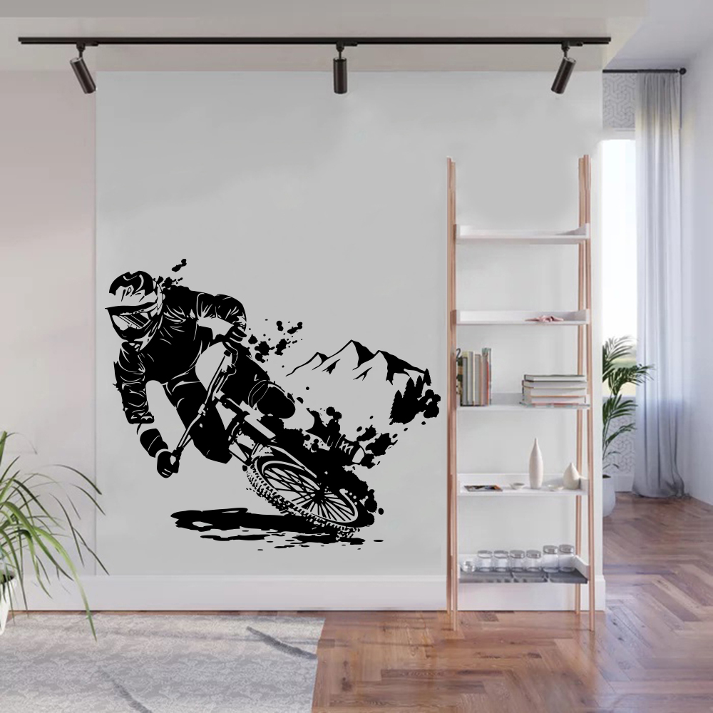 Home Decor Vinyl Flooring - Moderne MTB crossmotor extreme sport fiets