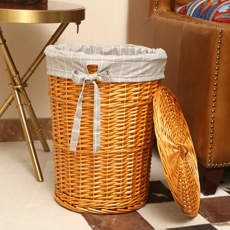 Home Decor Hampers - Rotan Mand Stijlvolle Wasmand Met Deksel