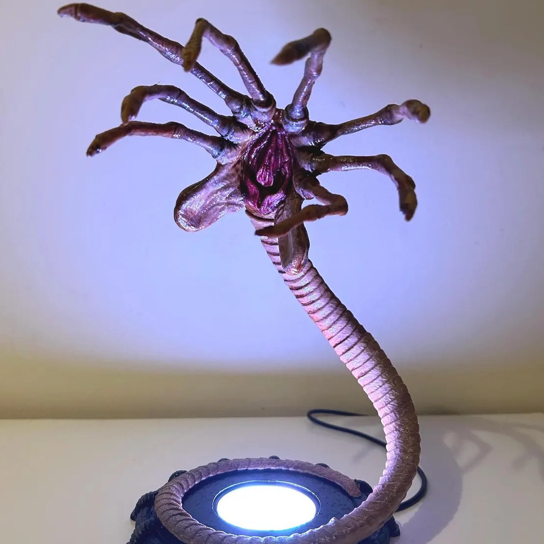 Home Decor Lighting - Alien Facehugger Lamp Nachtlampje, knipperend Halloween-pompoendecor