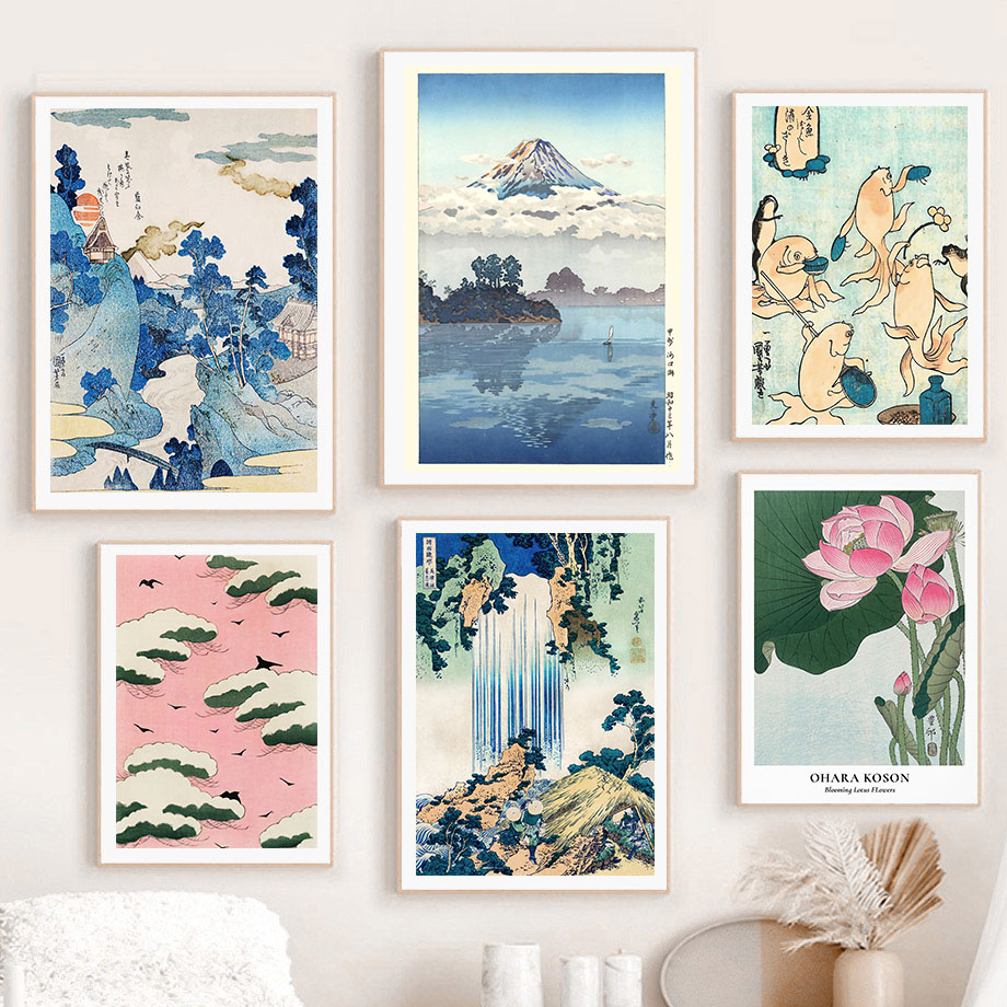 Home Decor Japanese - Hokusai Ohara Koson Japanse Art Poster