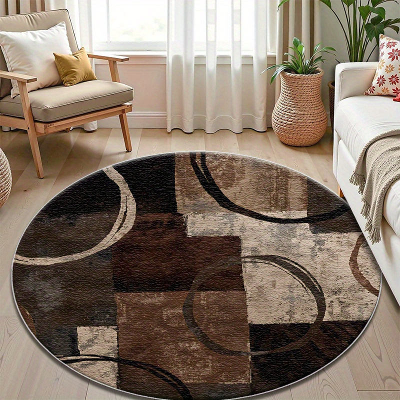 Home Decor Retail Stores - Vintage modern gebogen grafisch vloerkleed, duurzaam