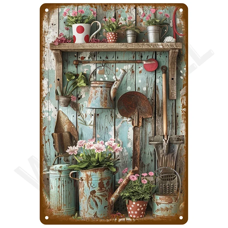 Home Decor Interior - Vintage metalen borden voor badkamer, huis,