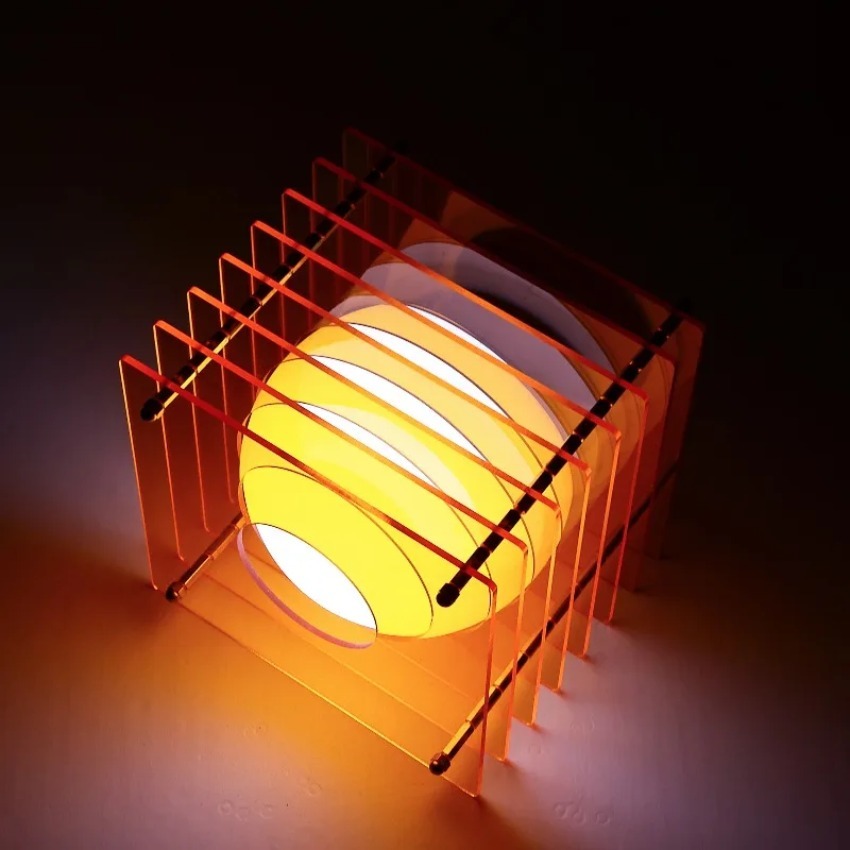 Home Decor Lighting - DIY Maanlamp Acryl Duizendlaagse Lamp Bureaudecoratie