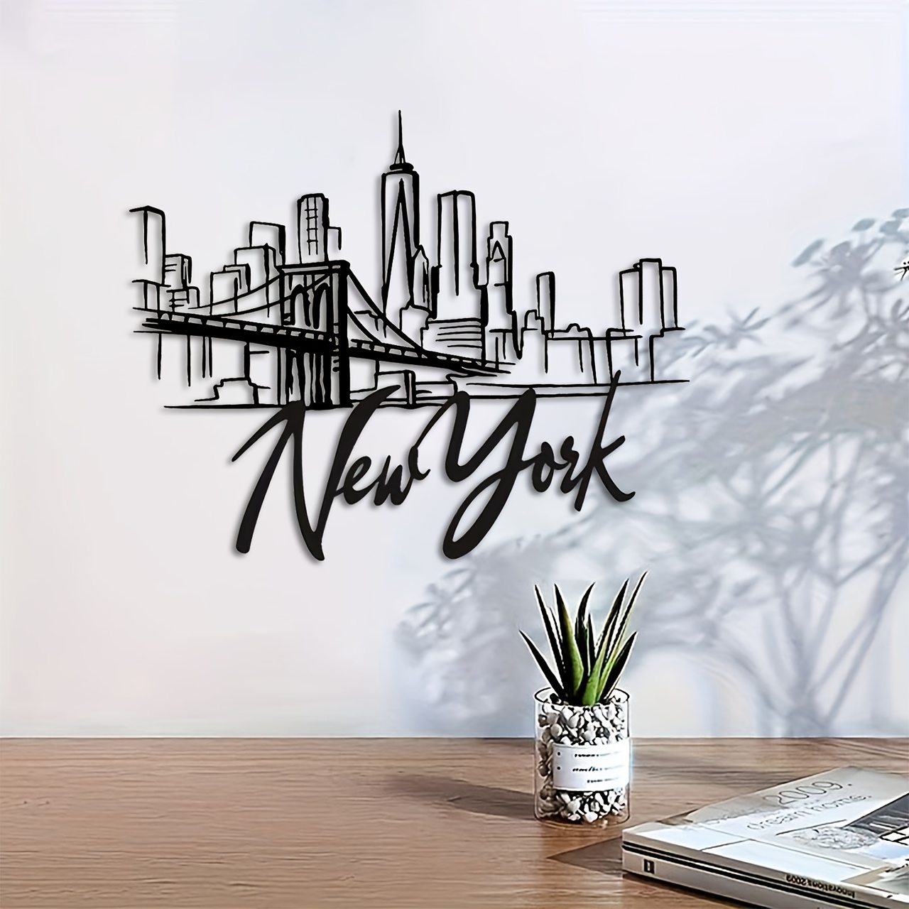 Home Decor New York - CIFBUY Metalen Wandkunst New York City