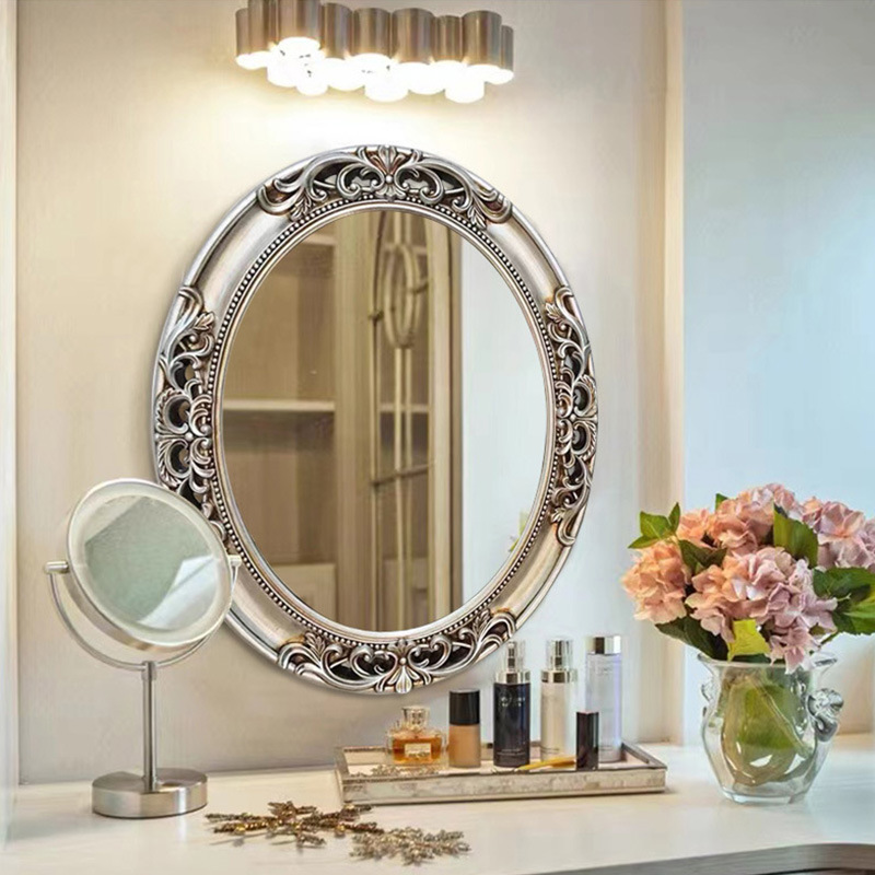 Vanity Home Decor - Europese ovale holle badkamerspiegel, wandspiegel voor