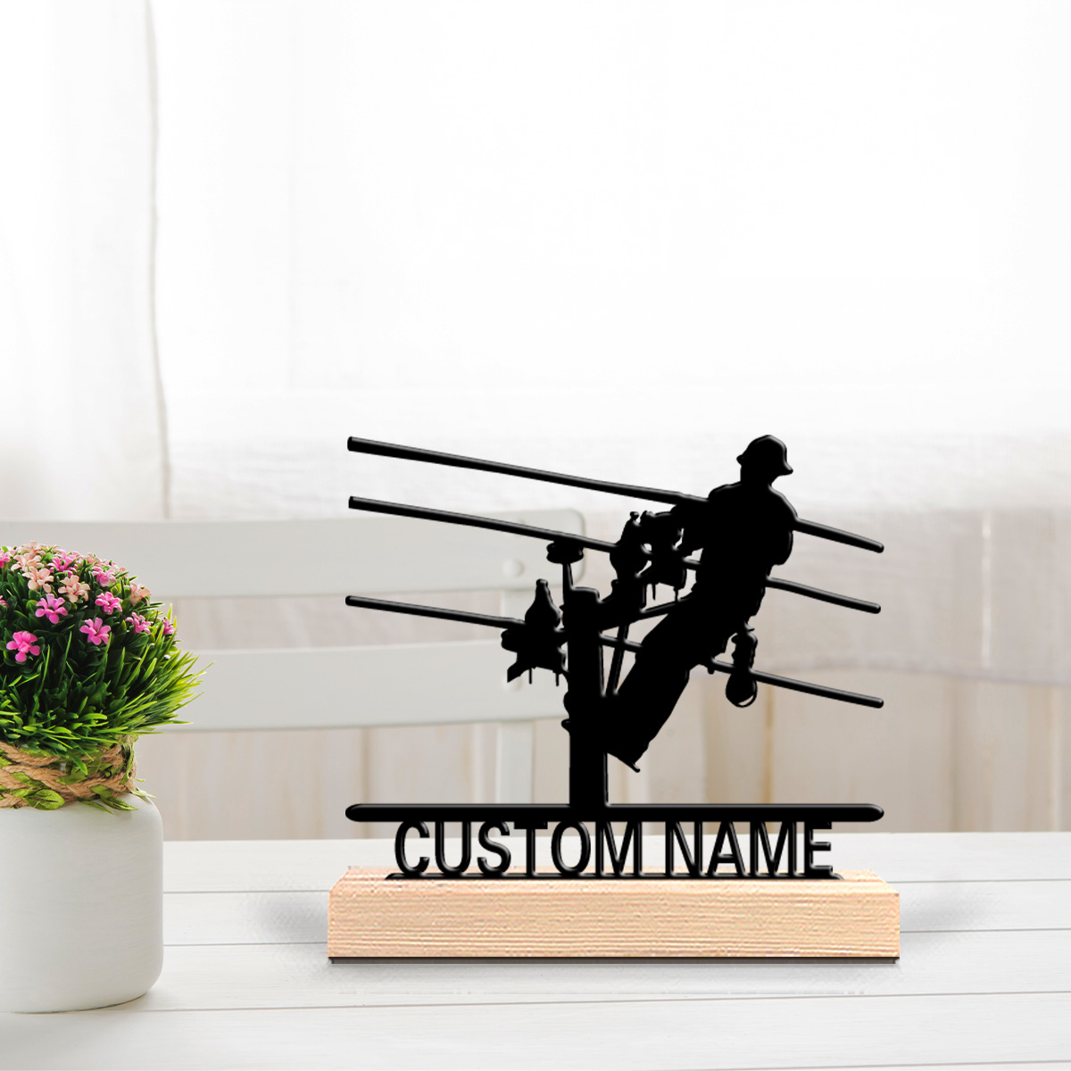 Home Decor For Wedding - 1 stuk stijlvolle gepersonaliseerde elektricien metaal