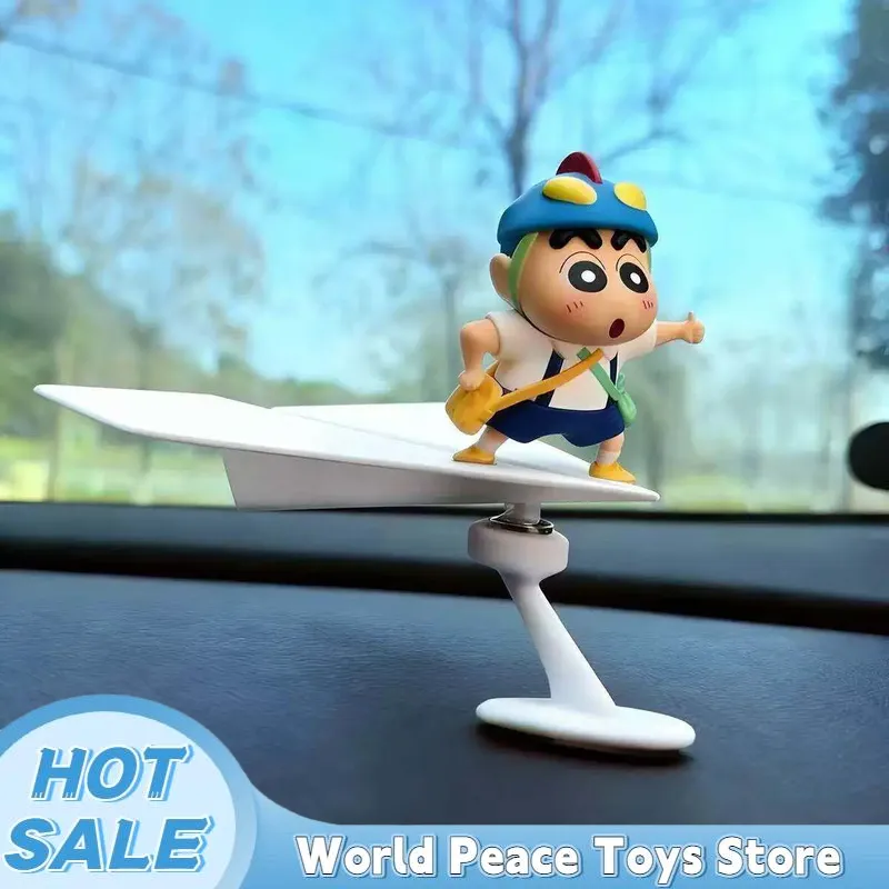 Home Decor Interior - Draaiende vliegtuigvormige Crayon Shin-Chan auto dashboard