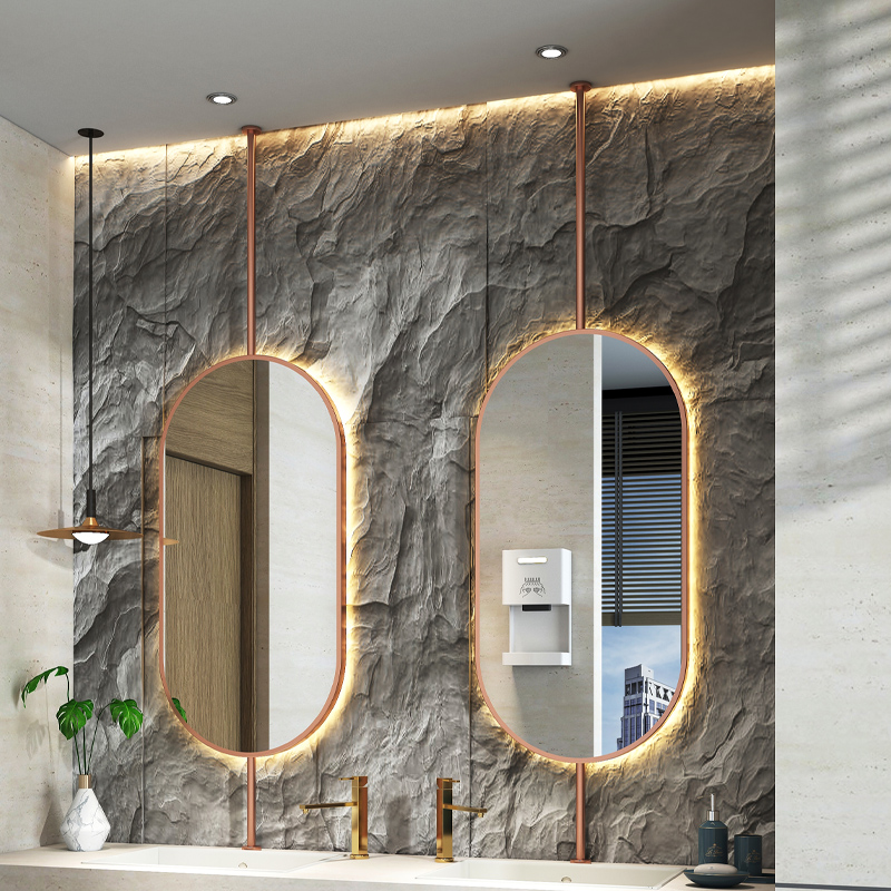 Vanity Home Decor - Maat 60x90cm Plafond ovale hangende spiegel