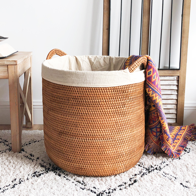 Home Decor Hampers - Rieten wasmand, grote opbergmand voor de