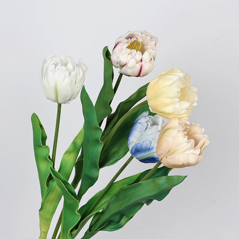 Home Decor Tulip - 61CM Kunstmatige Papegaai Tulp Pu Gevoel