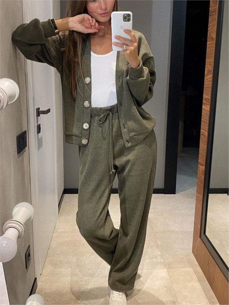 Home Decor Zara - Herfst Mode Gebreide Katoenen Dames Sportjas