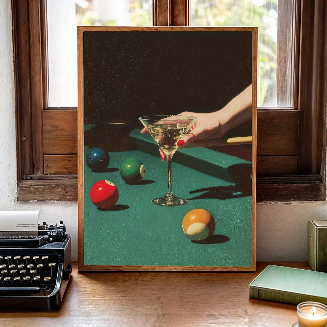 1pc Vintage Biljart Cocktail P - Home Decor Youtube recensie en prijs