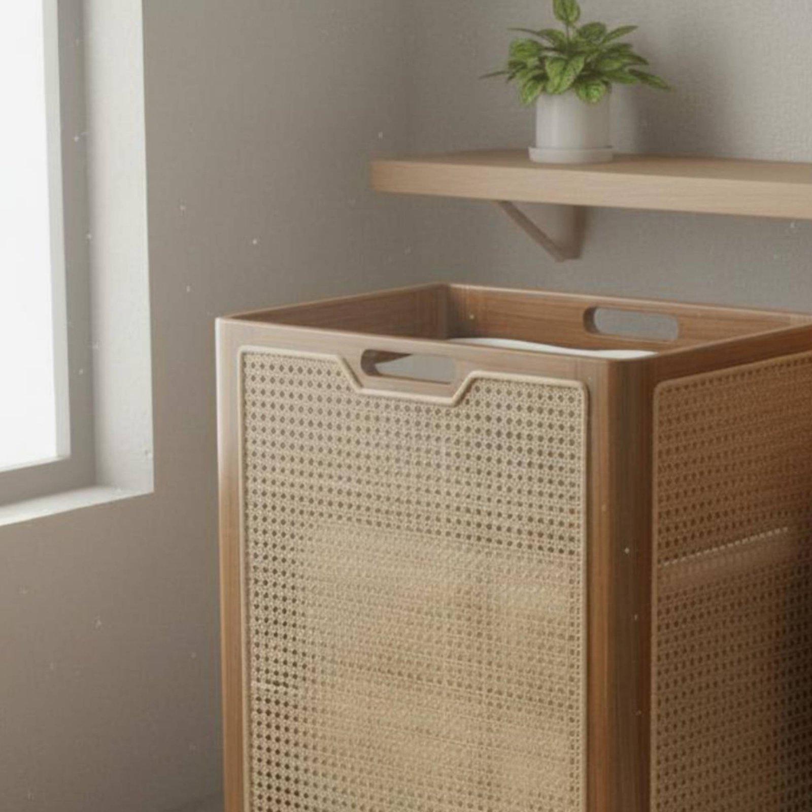 Houten wasmand decoratief boho - Home Decor Hampers recensie en prijs