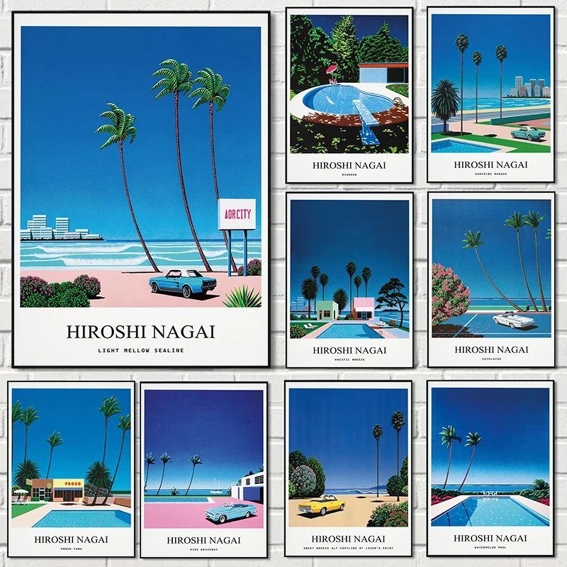 Vintage Nagai Hiroshi Vaporwav - Home Decor Japanese recensie en prijs