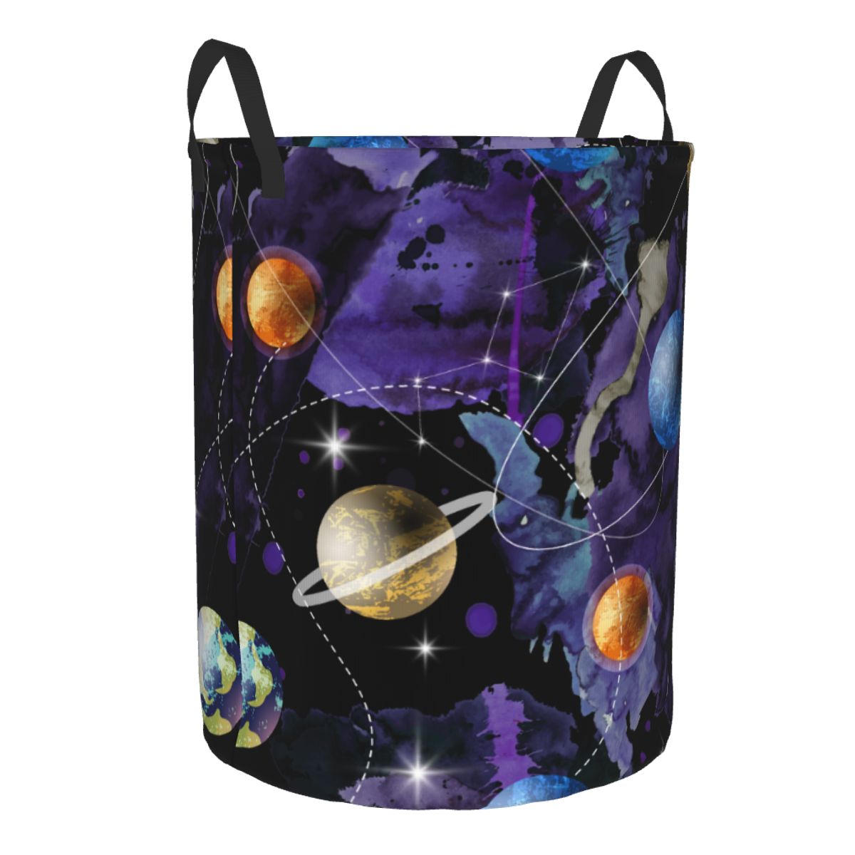 Het universum ronde wasmand op - Home Decor Hampers recensie en prijs