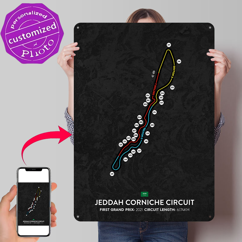 Jeddah Circuit 3D-geprinte tex - Home Decor Jeddah recensie en prijs