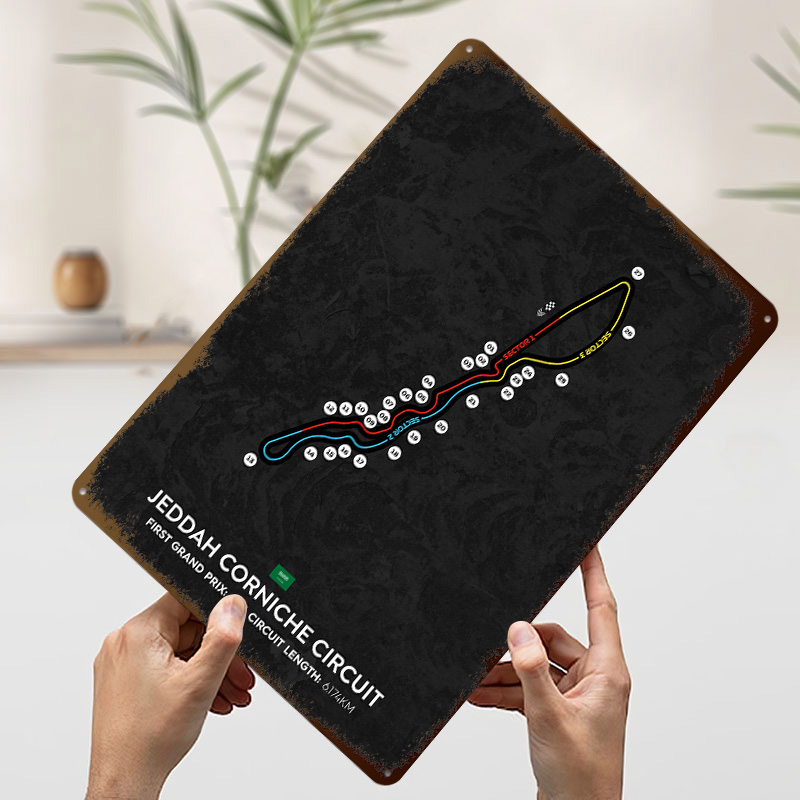 Jeddah Circuit 3D-geprinte tex - Home Decor Jeddah recensie en prijs