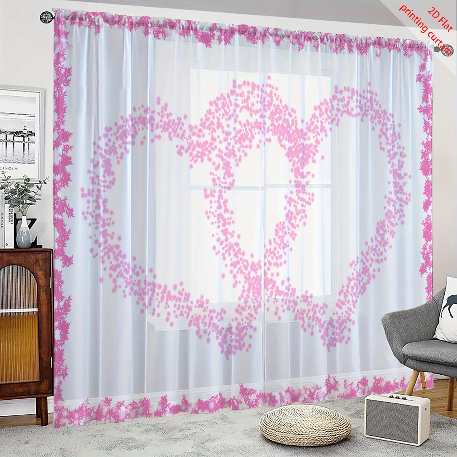 Hartvormig bedrukt transparant - Home Decor Youtube recensie en prijs