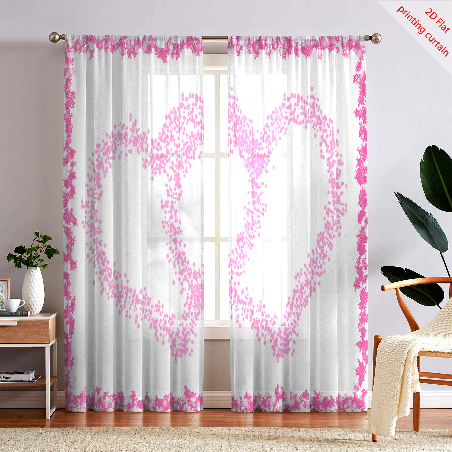 Hartvormig bedrukt transparant - Home Decor Youtube recensie en prijs