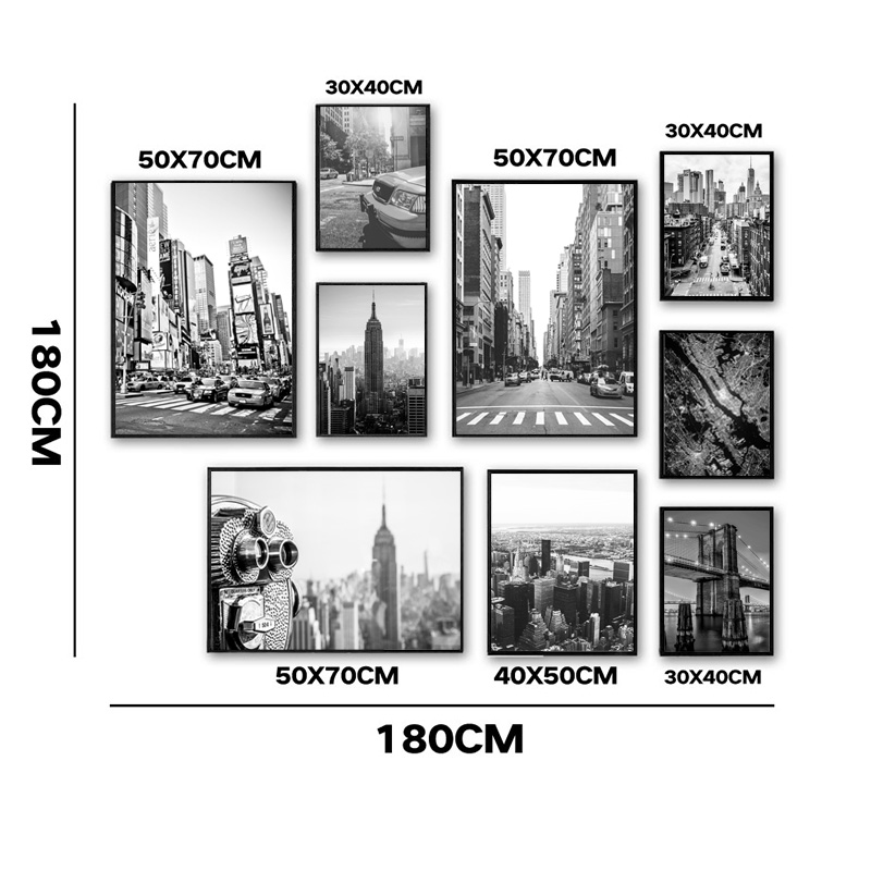 1 stuk frameloos canvas schild - Home Decor New York recensie en prijs