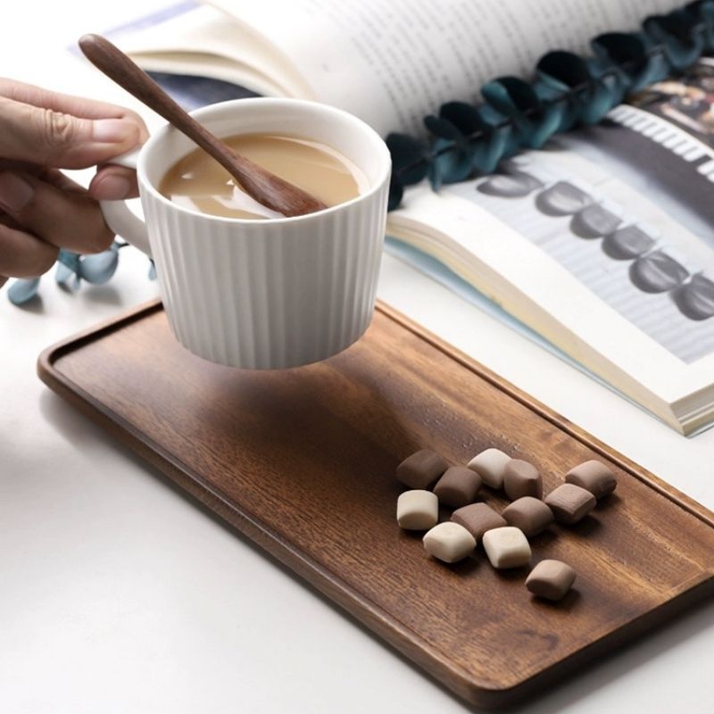 Natuurlijk houten rechthoekig  - Vanity Home Decor recensie en prijs