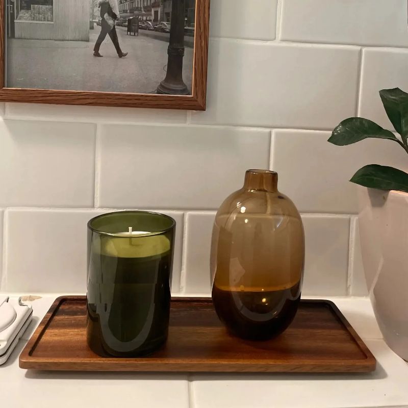 Natuurlijk houten rechthoekig  - Vanity Home Decor recensie en prijs