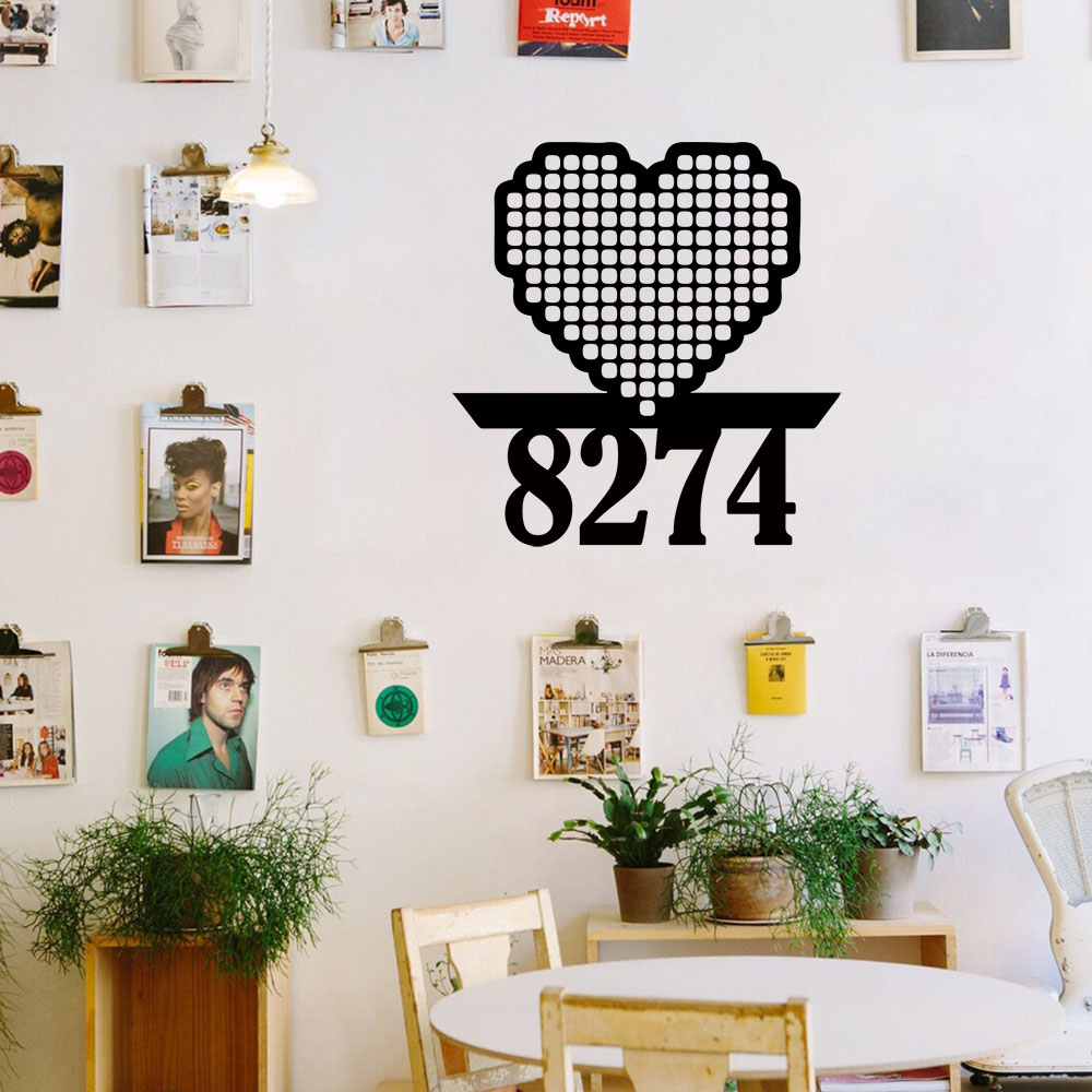 1PC Cool Love Aanpasbare Naam  - Home Decor Wallpaper recensie en prijs