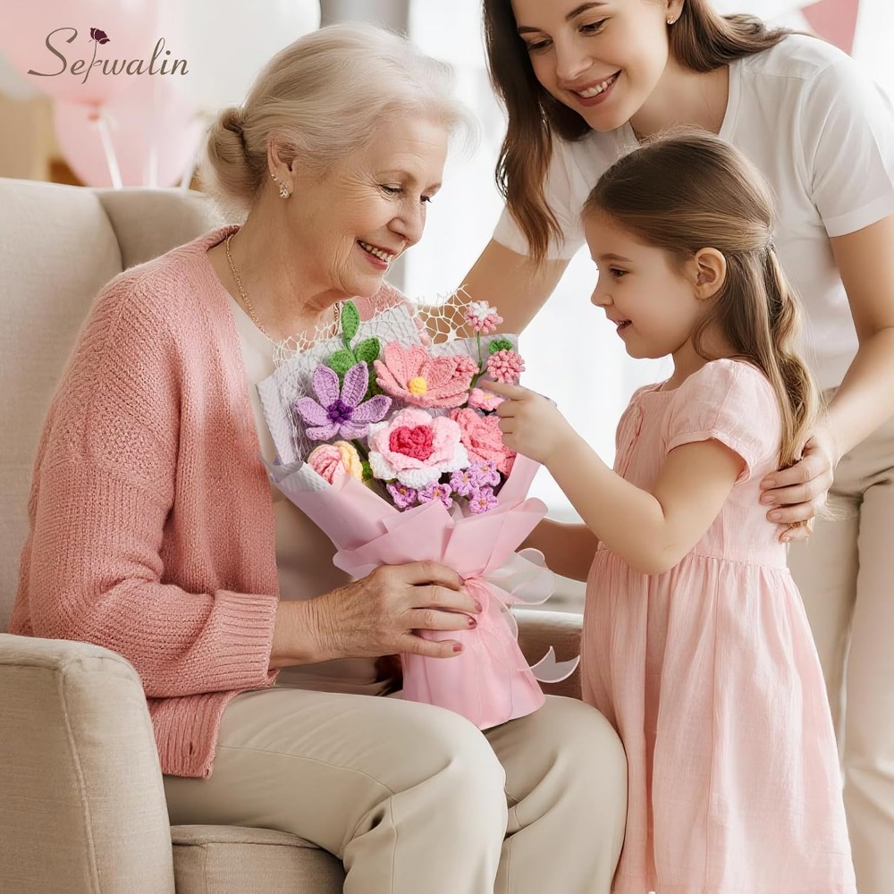 Haakbloemenboeket, handgebreid - Home Decor Tulip recensie en prijs