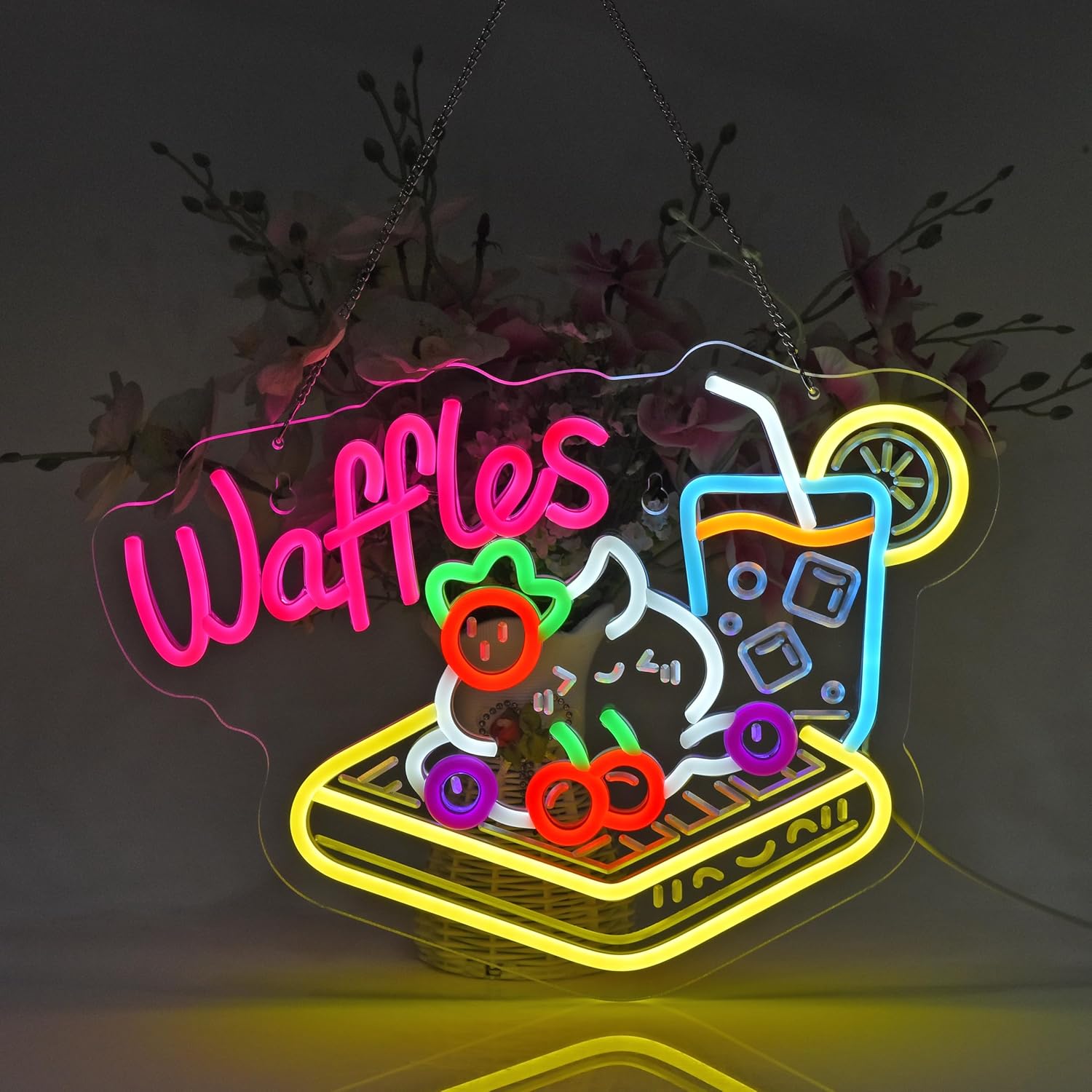 Wafels Neon Sign USB LED Neon  - Home Decor Retail Stores recensie en prijs