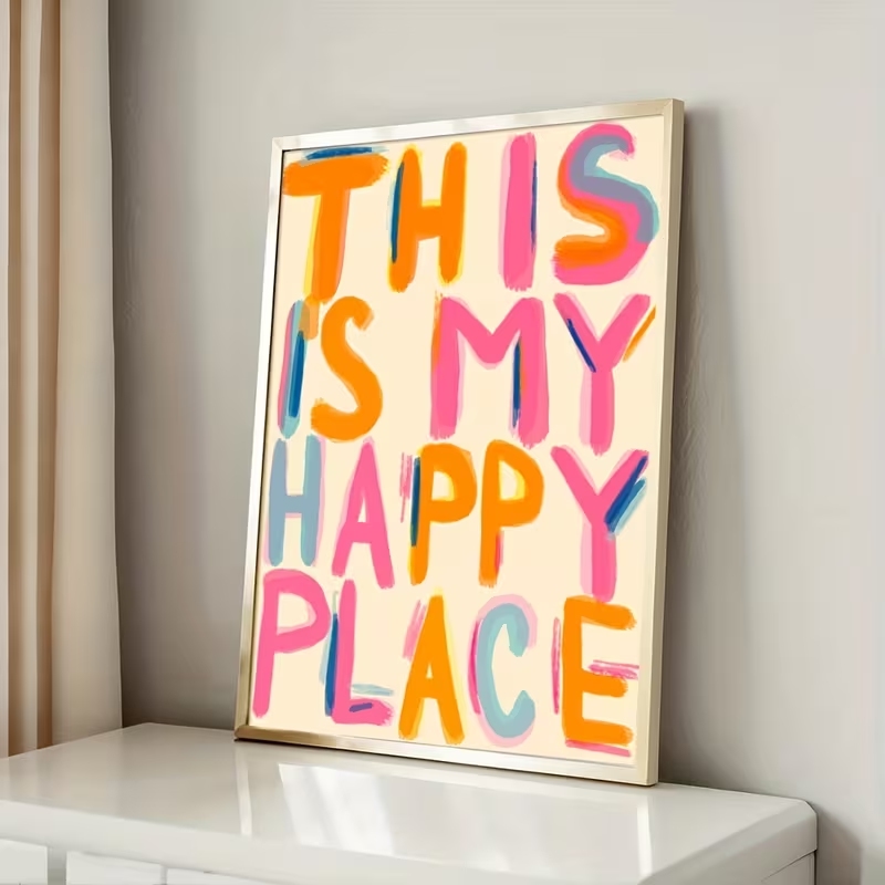 Moderne 'Dit is mijn gelukkige - Home Decor Aesthetic recensie en prijs
