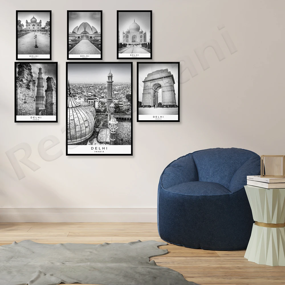 Delhi stad afdrukken foto post - Home Decor Delhi recensie en prijs