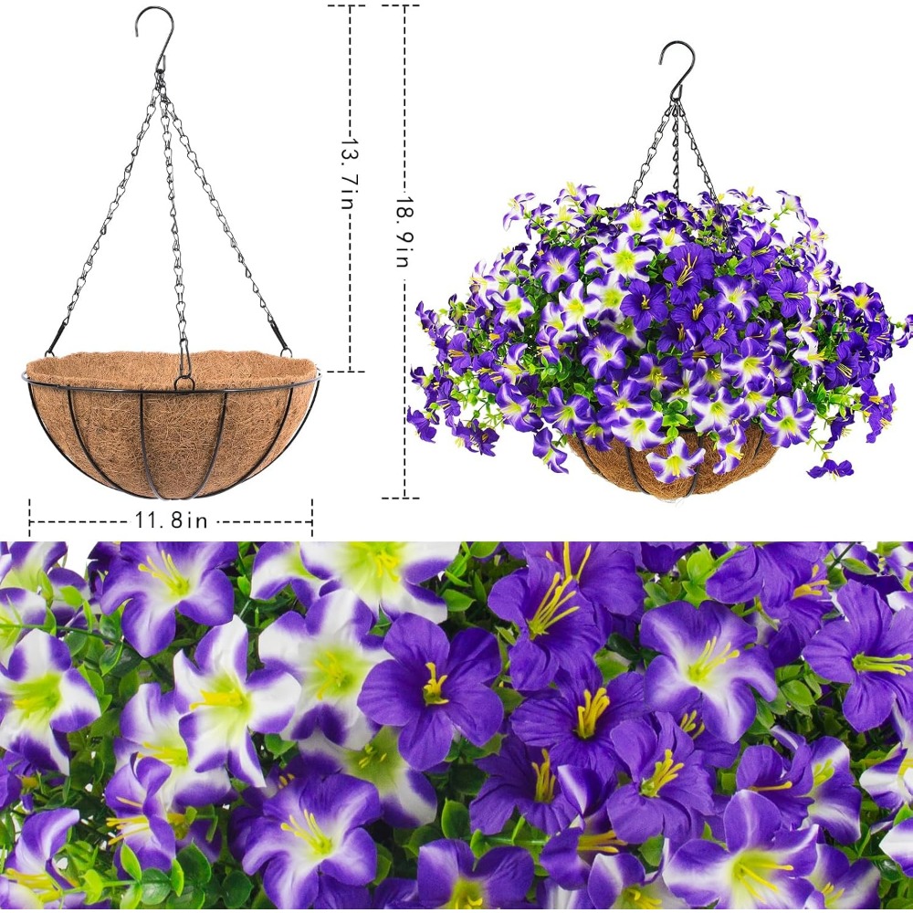 Zijdezachte paarse petunia's m - Home Decor Tulip recensie en prijs