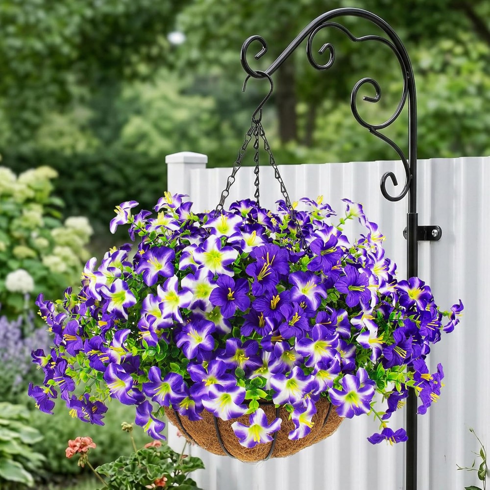 Zijdezachte paarse petunia's m - Home Decor Tulip recensie en prijs