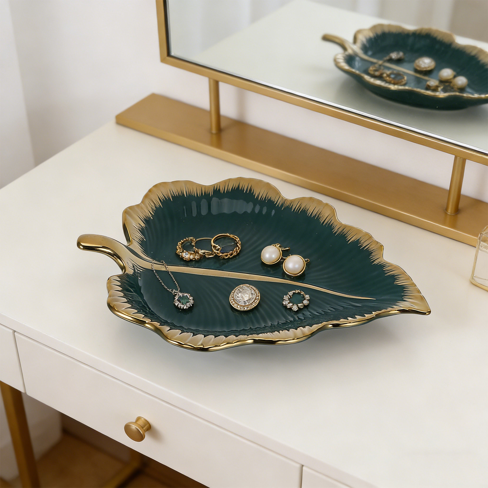 Keramische Bladschaal Groen De - Ceramic Trinket Dish recensie en prijs