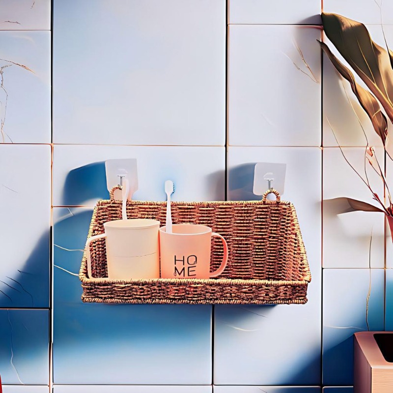 Geweven rotan hangende opbergm - Home Decor Hampers recensie en prijs