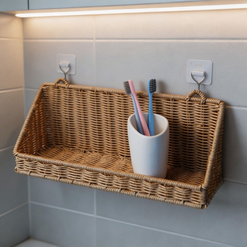 Geweven rotan hangende opbergm - Home Decor Hampers recensie en prijs
