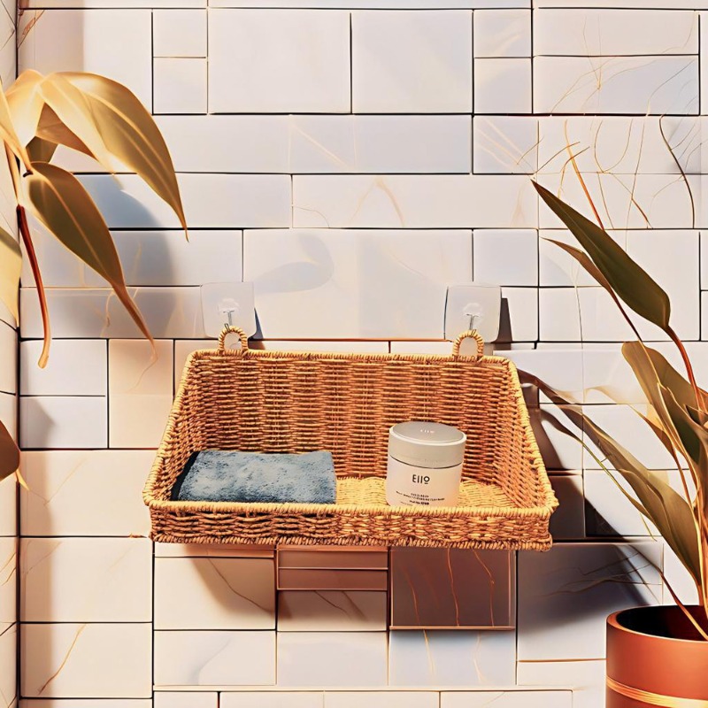 Geweven rotan hangende opbergm - Home Decor Hampers recensie en prijs
