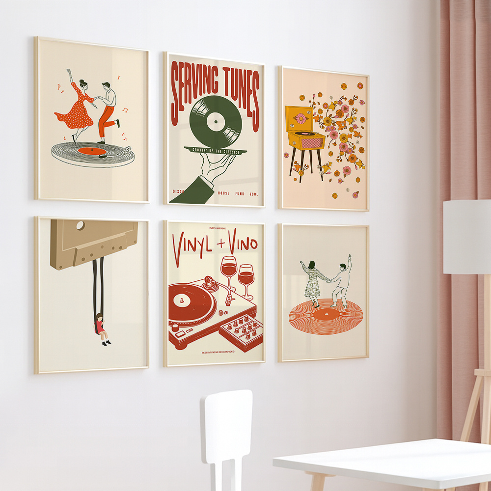 1pc Vintage Muziek Canvas Post - Home Decor Youtube recensie en prijs