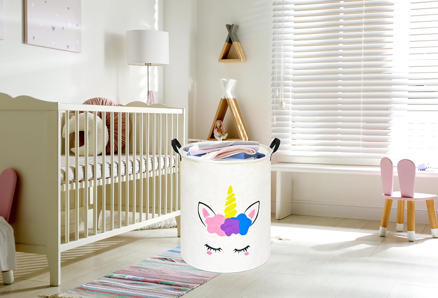 Eenhoorn Ronde Wasmand Opbergb - Home Decor Hampers recensie en prijs