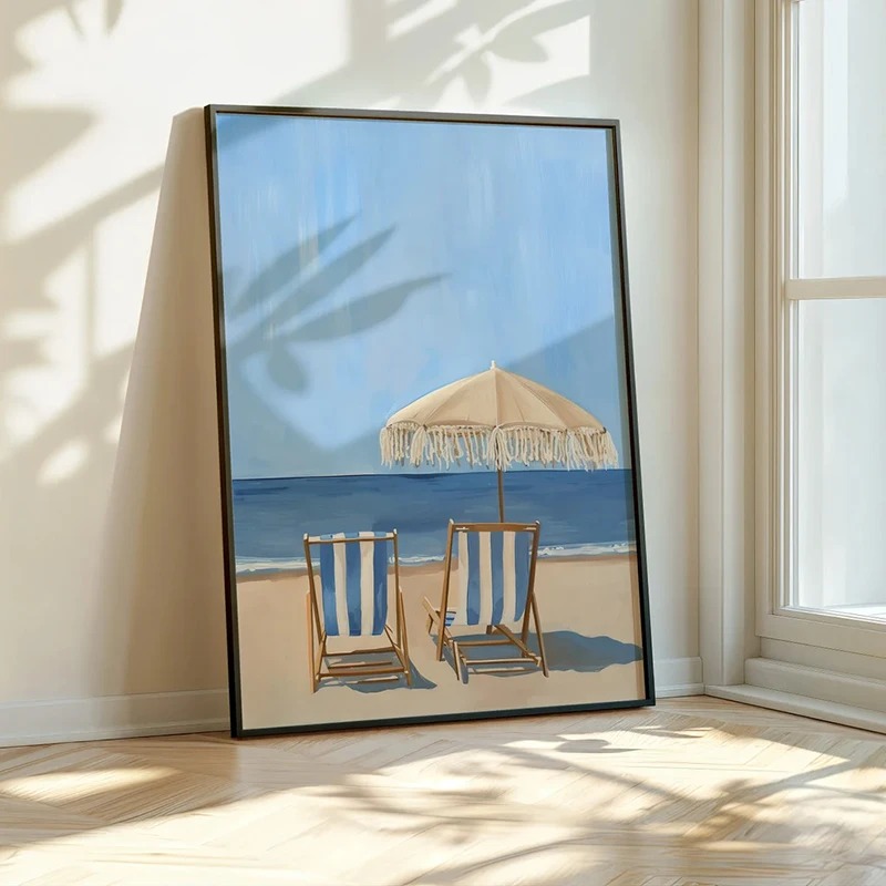 Blauwe Kust Strand Zeilboot Ho - Home Decor Interior recensie en prijs