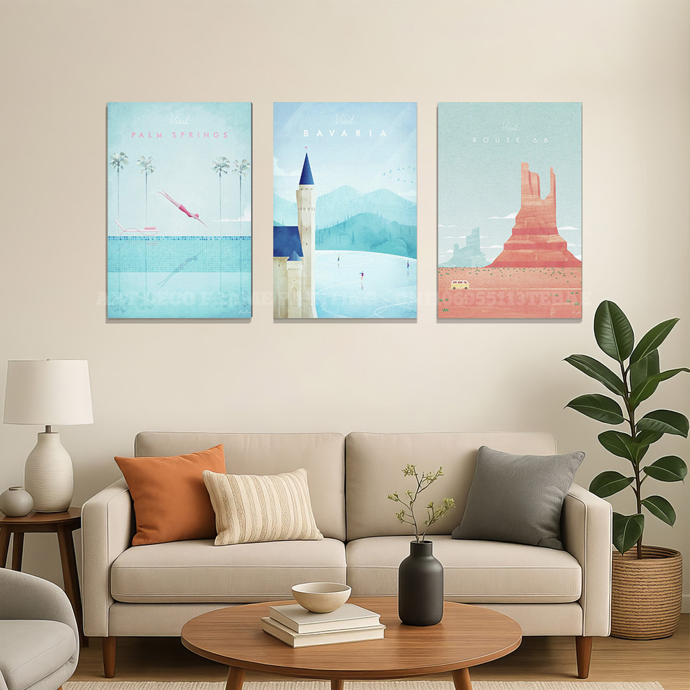 Vintage reisposter canvas wand - Home Decor New York recensie en prijs